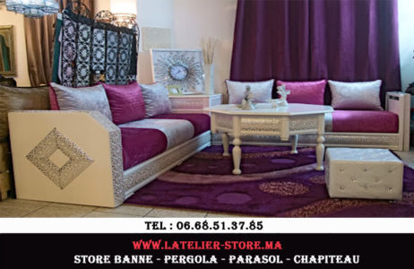 Décoration intérieure salon marocain
